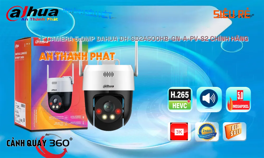 DH-SD2A500HB-GN-A-PV-S2 Camera Thiết kế Đẹp  Dahua