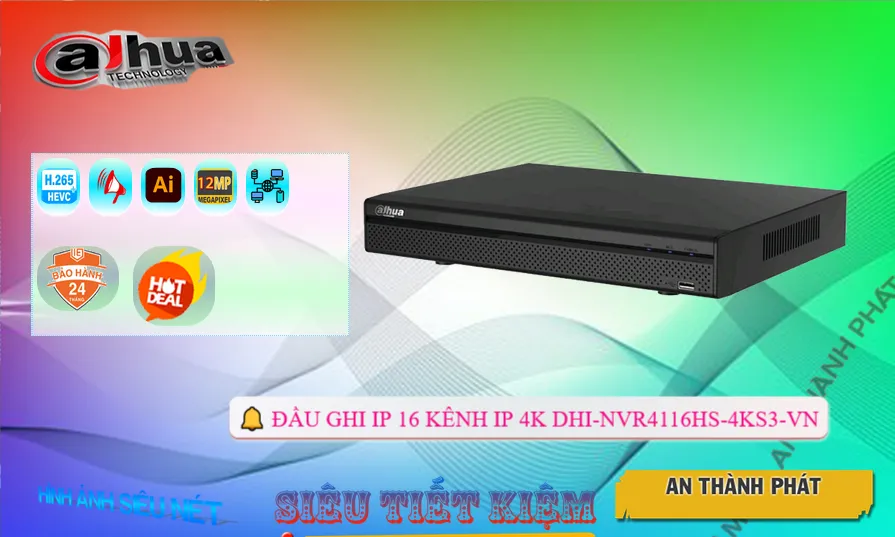 DHI-NVR4116HS-4KS3-VN Đầu Thu Dahua DHI-NVR4116HS-4KS3-VN Đầu Thu Dahua