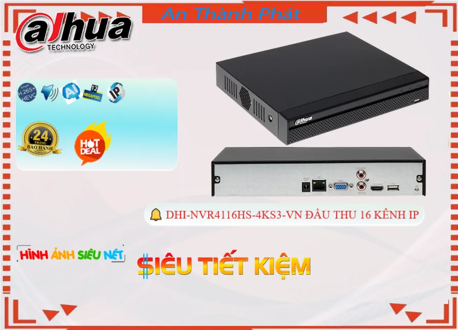 DHI-NVR4116HS-4KS3-VN Đầu Thu Dahua DHI-NVR4116HS-4KS3-VN Đầu Thu Dahua
