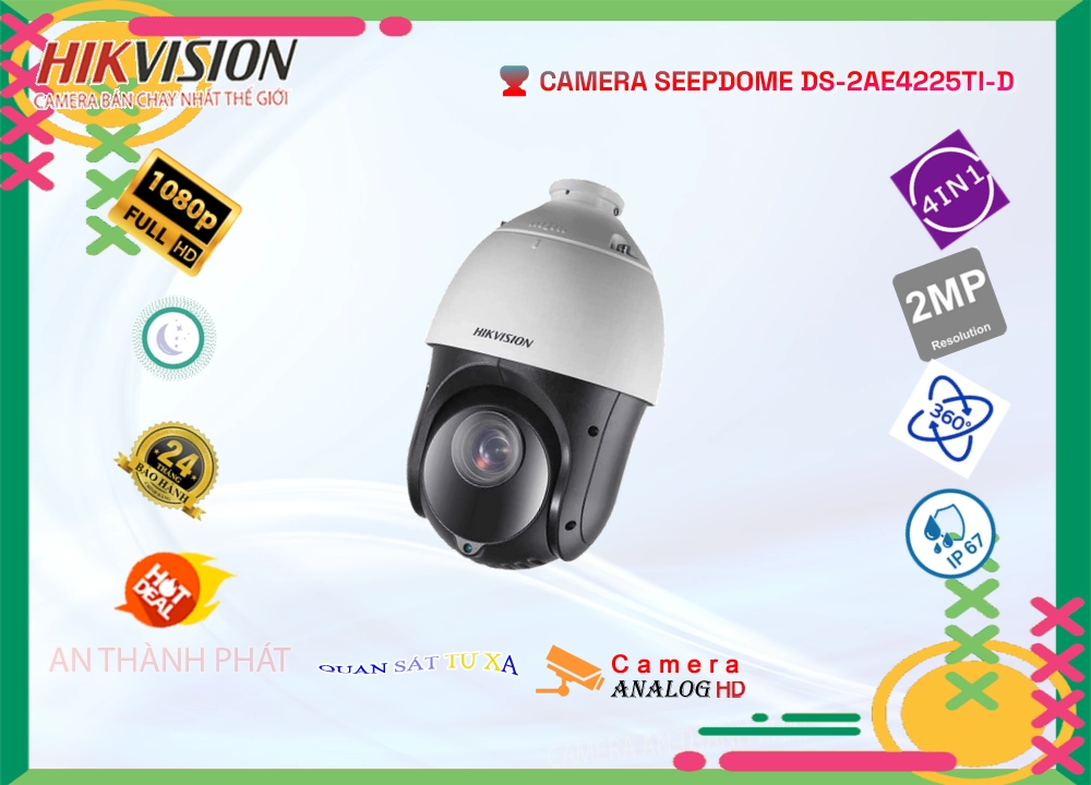 Camera DS-2AE4225TI-D Starlight,Giá DS-2AE4225TI-D,DS-2AE4225TI-D Giá Khuyến Mãi,bán DS-2AE4225TI-D, HD Anlog