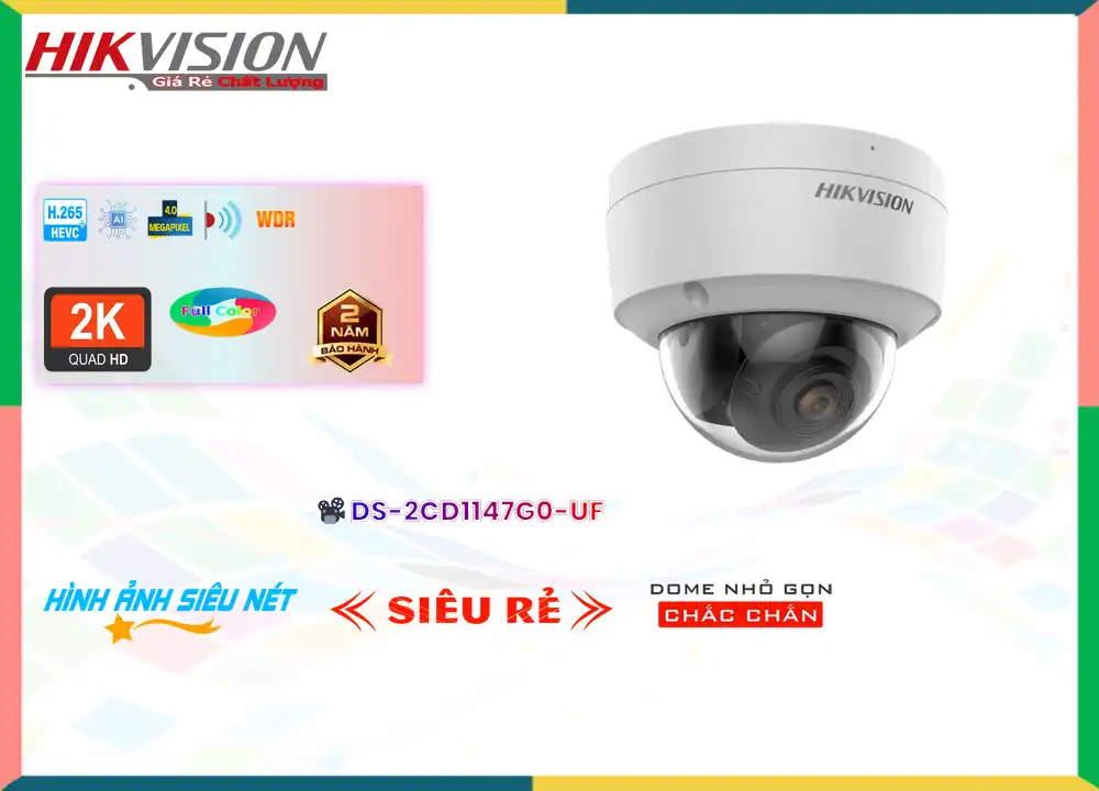 Camera Hikvision DS-2CD1147G0-UF Sắc Nét,thông số DS-2CD1147G0-UF,DS-2CD1147G0-UF Giá rẻ,DS 2CD1147G0 UF,Chất Lượng
