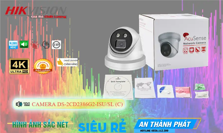 Camera DS-2CD2386G2-ISU/SL(C) Thiết kế Đẹp