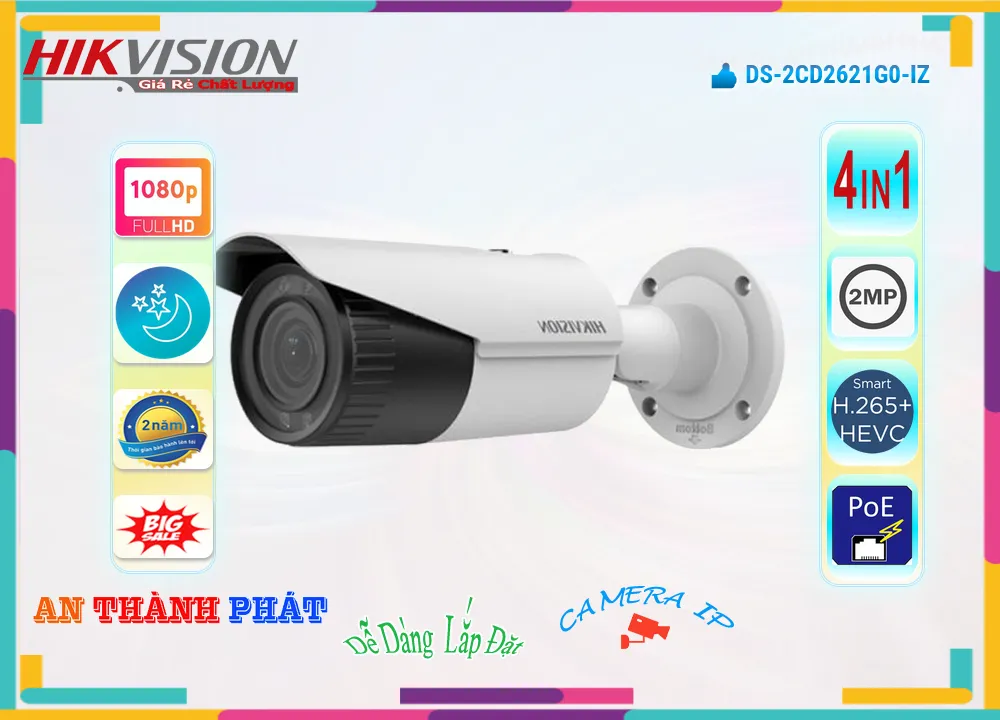Camera Hikvision DS-2CD2621G0-IZ,thông số DS-2CD2621G0-IZ,DS 2CD2621G0 IZ,Chất Lượng DS-2CD2621G0-IZ,DS-2CD2621G0-IZ