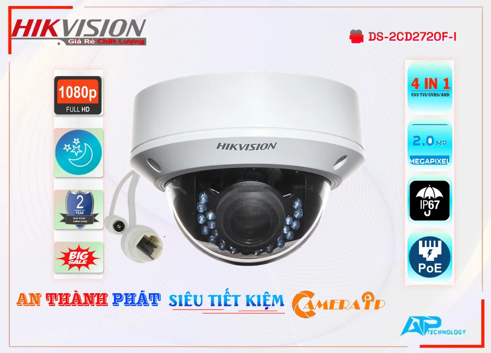 Camera Hikvision DS-2CD2720F-I,DS-2CD2720F-I Giá rẻ,DS 2CD2720F I,Chất Lượng DS-2CD2720F-I,thông số DS-2CD2720F-I,Giá