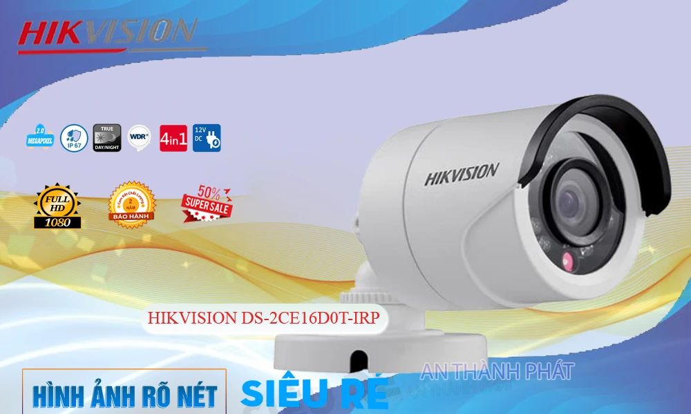 ✪  DS-2CE16D0T-IRP Camera  Hikvision Tiết Kiệm