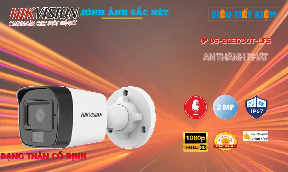 DS-2CE17D0T-LFS sắc nét Hikvision ➠
