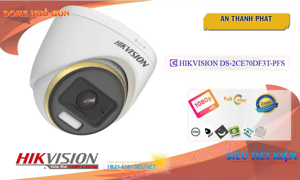 Camera An Ninh  Hikvision DS-2CE70DF3T-PFS Chức Năng Cao Cấp