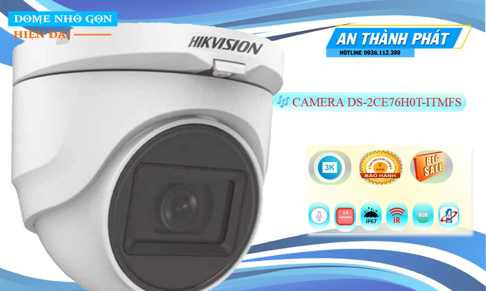 Camera DS-2CE76H0T-ITMFS  Hikvision