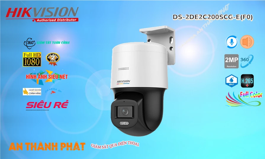 DS-2DE2C200SCG-E(F0) Camera An Ninh Thiết kế Đẹp