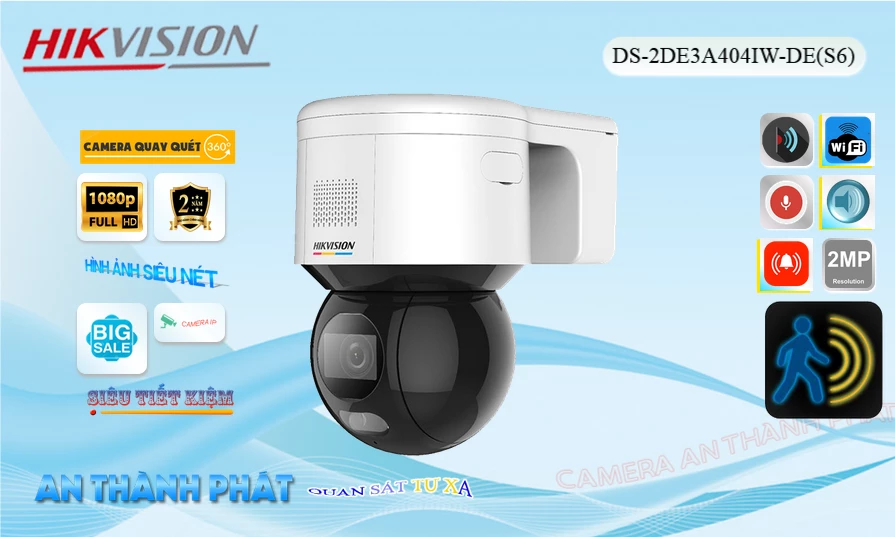 DS-2DE3A404IW-DE(S6) Thiết kế Đẹp  Hikvision