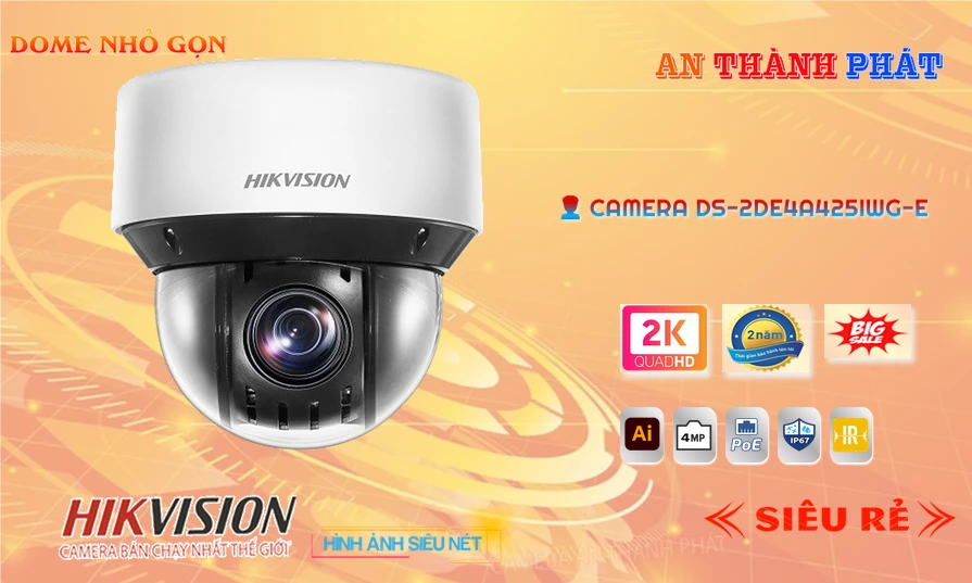 DS-2DE4A225IW-DE sắc nét Hikvision