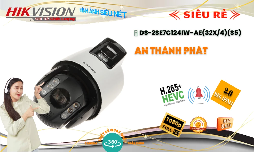 Camera DS-2SE7C124IW-AE(32x/4)(S5) Tiết Kiệm