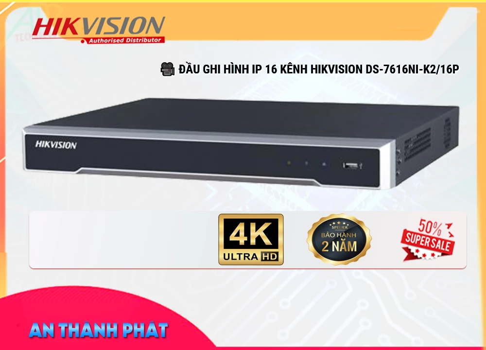 Đầu Ghi Camera Hikvision DS-7616NI-K2/16P,Giá DS-7616NI-K2/16P,DS-7616NI-K2/16P Giá Khuyến Mãi,bán