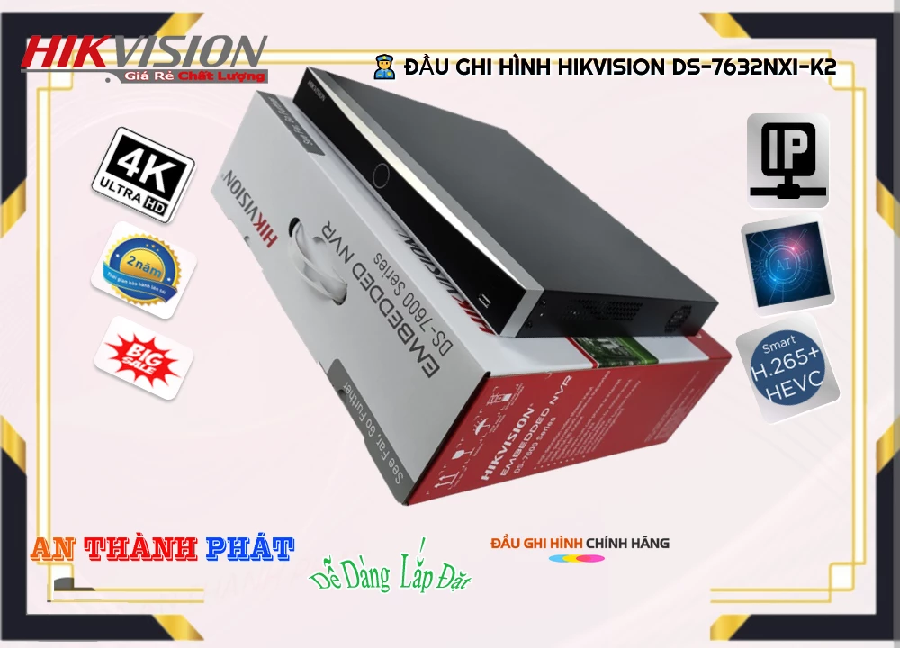 Đầu Ghi Hikvision DS-7632NXI-K2,DS 7632NXI K2,Giá Bán DS-7632NXI-K2,DS-7632NXI-K2 Giá Khuyến Mãi,DS-7632NXI-K2 Giá