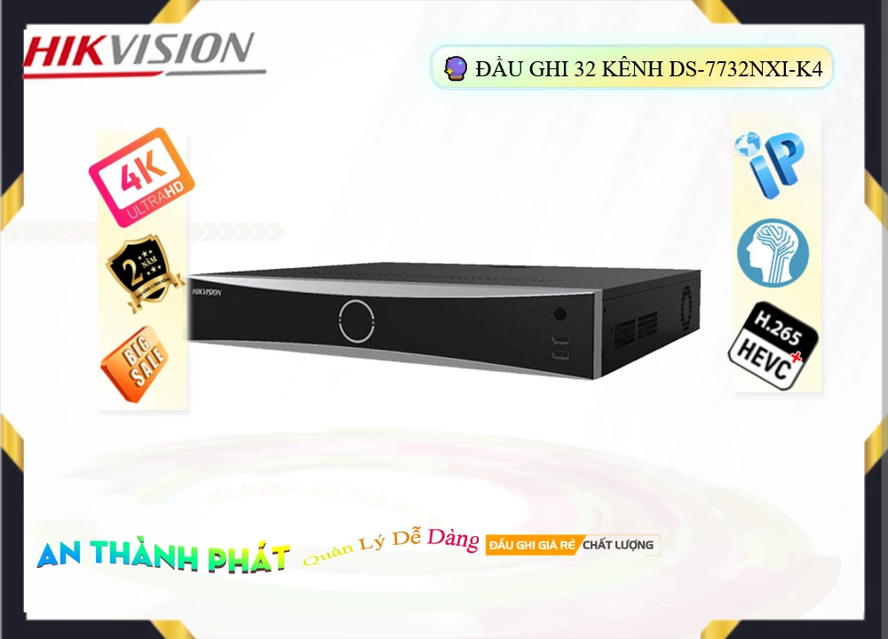 Đầu Ghi Hikvision DS-7732NXI-K4,DS 7732NXI K4,Giá Bán DS-7732NXI-K4,DS-7732NXI-K4 Giá Khuyến Mãi,DS-7732NXI-K4 Giá