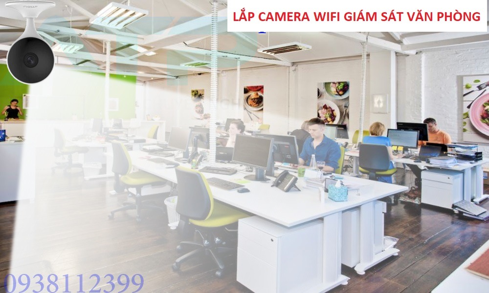 Hình lắp camera wifi văn phòng