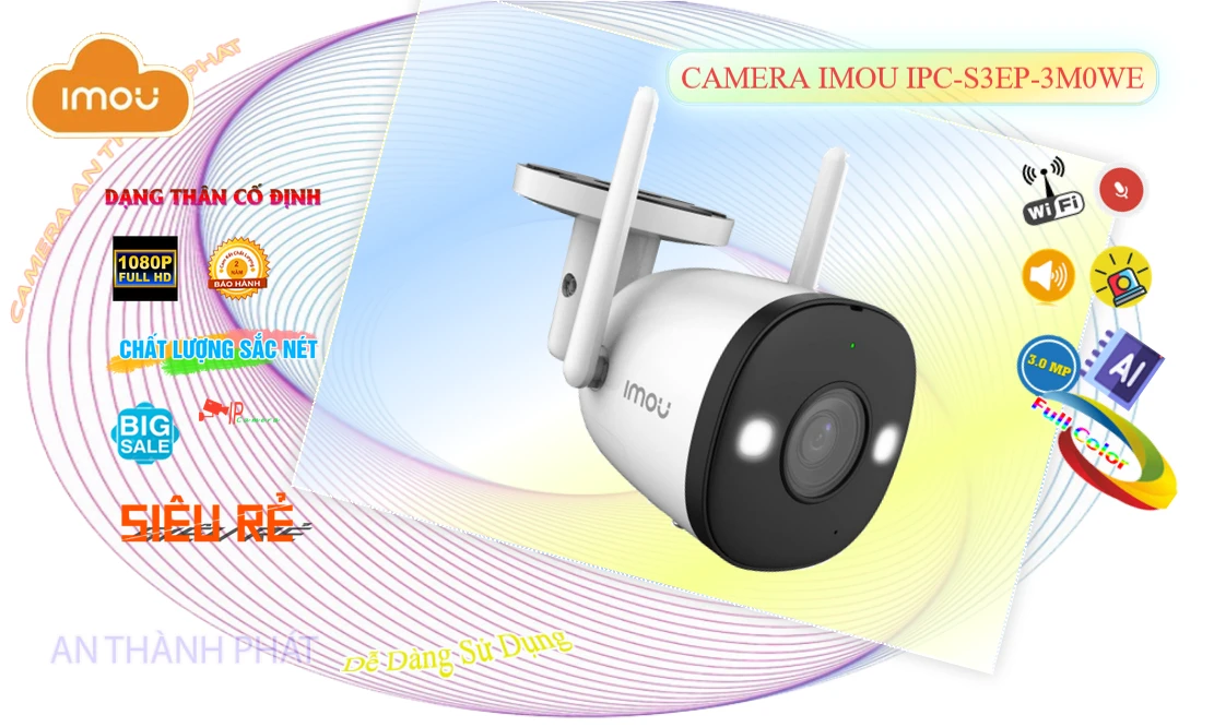✪  IPC-S3EP-3M0WE Camera  Wifi Imou Giá rẻ