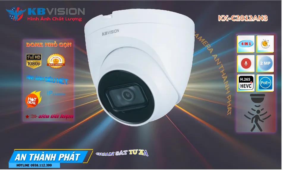 KX-C2012AN3 sắc nét KBvision KX-C2012AN3 sắc nét KBvision
