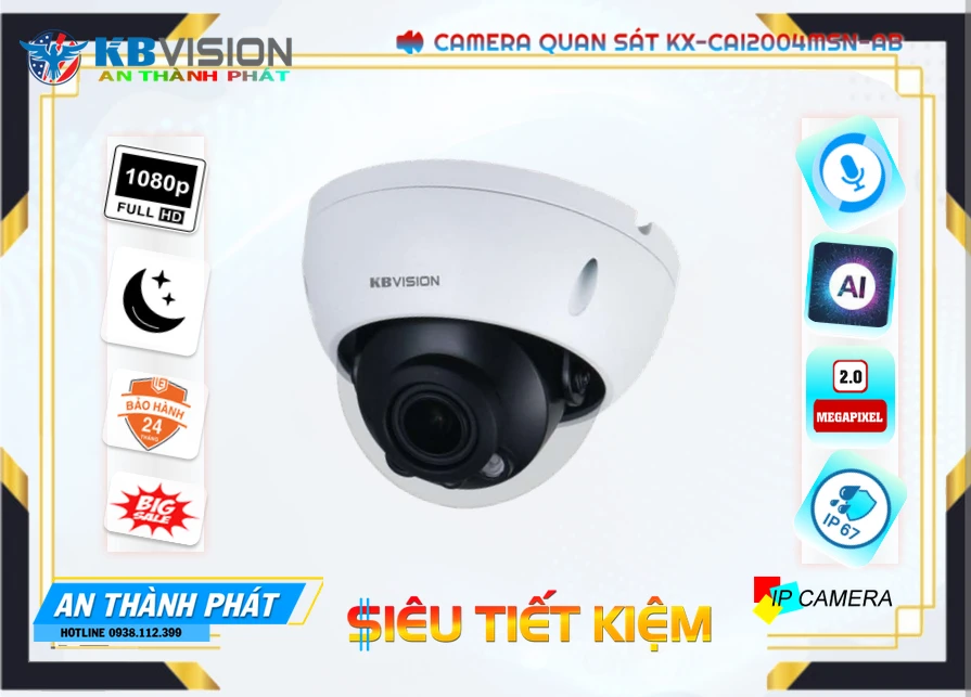 KX-CAi2004MSN-AB Camera Chất Lượng KBvision KX-CAi2004MSN-AB Camera Chất Lượng KBvision