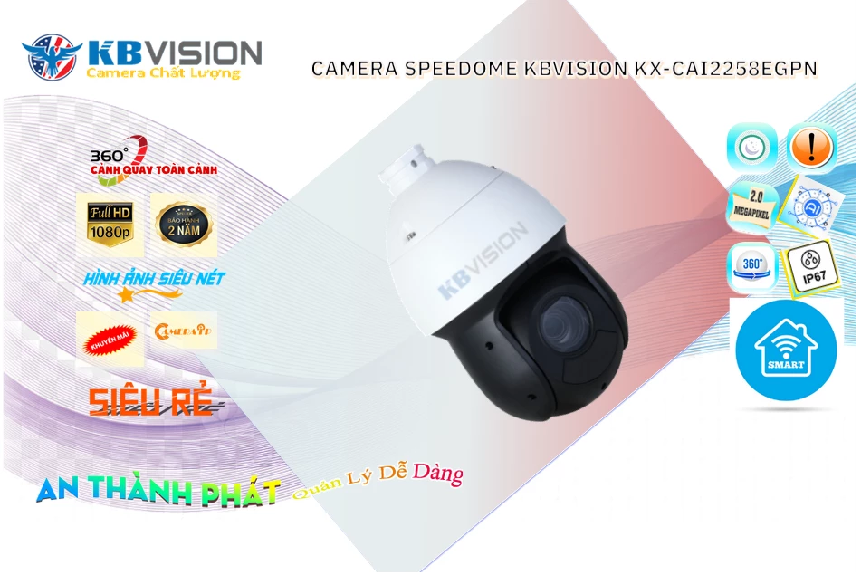 KX-CAi2258eGPN Camera  KBvision Chức Năng Cao Cấp