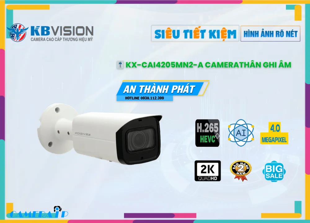 KX-CAi4205MN2-A Camera An Ninh Tiết Kiệm