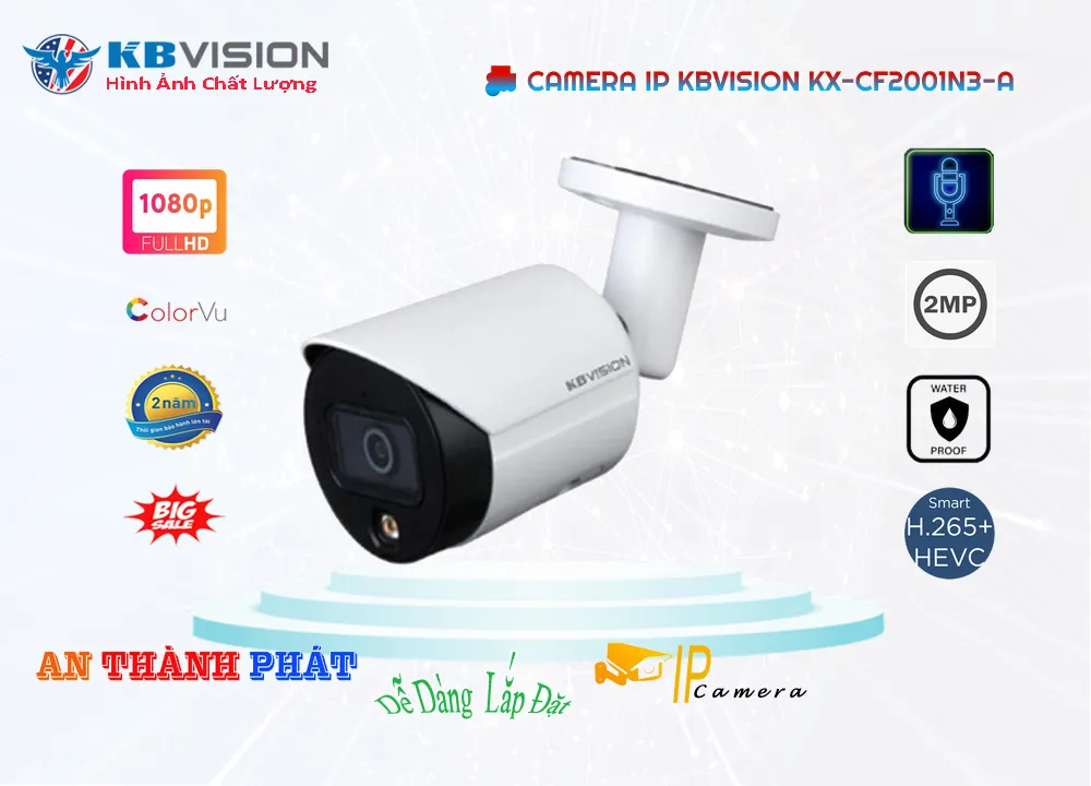 Camera Ip Kbvision KX-CF2001N3-A,KX-CF2001N3-A Giá rẻ,KX-CF2001N3-A Giá Thấp Nhất,Chất Lượng
