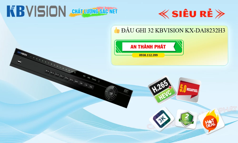 Đầu Ghi  KBvision Chất Lượng KX-DAi8232H3