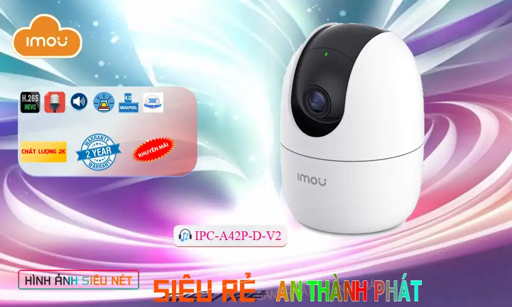 ➠  PC-A42P-D-V2 sắc nét Wifi Imou