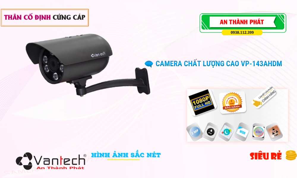 VP-143AHDM Camera Chính Hãng VanTech ✔️ VP-143AHDM Camera Chính Hãng VanTech ✔️