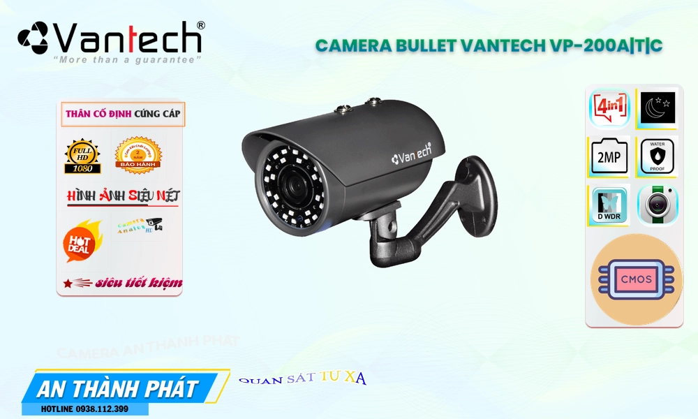 VP-200A|T|C Camera Chất Lượng VanTech VP-200A|T|C Camera Chất Lượng VanTech