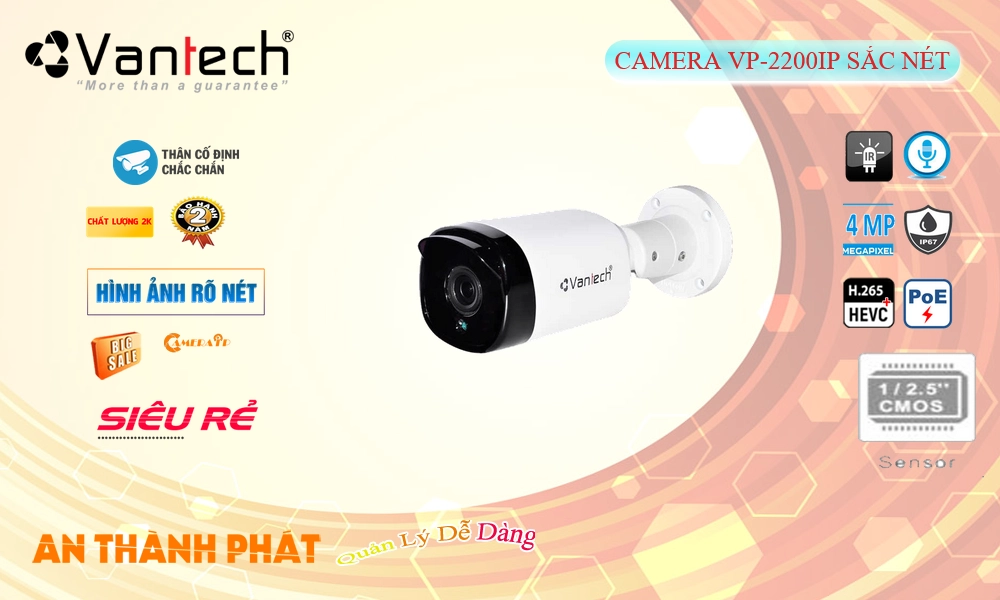 Cấp Nguồ Qua Dây Mạng VP-2200IP Hình Ảnh Đẹp VanTech Cấp Nguồ Qua Dây Mạng VP-2200IP Hình Ảnh Đẹp VanTech