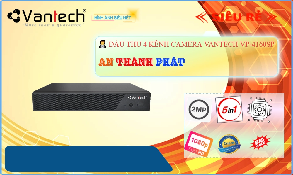 Đầu ghi VanTech VP-4160SP Mẫu Đẹp