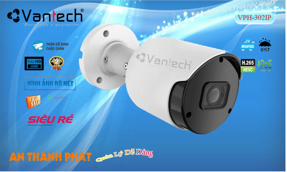 Camera  VanTech Giá rẻ VPH-302IP