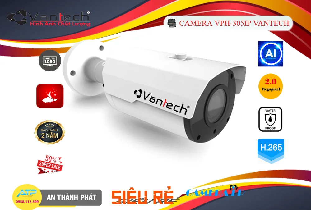 Camera VPH-305IP  VanTech Chức Năng Cao Cấp