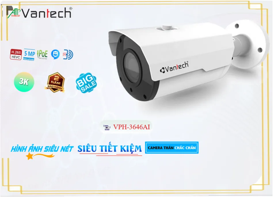 Camera VanTech VPH-3646AI,VPH-3646AI Giá Khuyến Mãi,VPH-3646AI Giá rẻ,VPH-3646AI Công Nghệ Mới,Địa Chỉ Bán