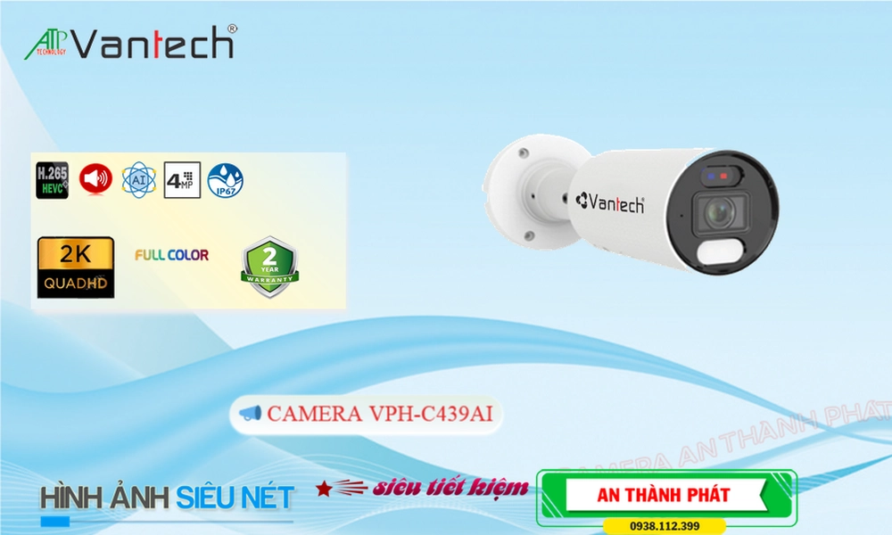 Camera VanTech Thiết kế Đẹp VPH-C439AI Camera VanTech Thiết kế Đẹp VPH-C439AI