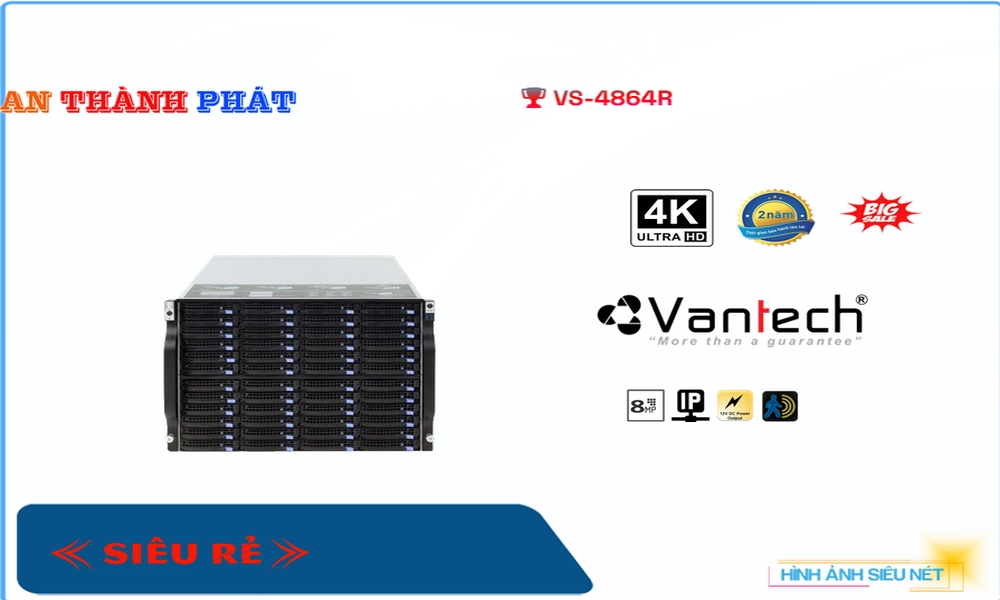 Đầu Ghi VanTech Thiết kế Đẹp VS-4864R,Giá VS-4864R,VS-4864R Giá Khuyến Mãi,bán VS-4864R, HD IP VS-4864R Công Nghệ