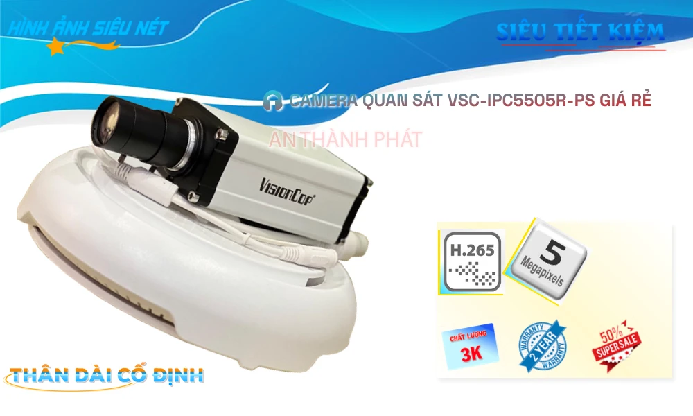 Camera Ống Kính Zoom VSC-IPC5505R-PS Camera Ống Kính Zoom VSC-IPC5505R-PS