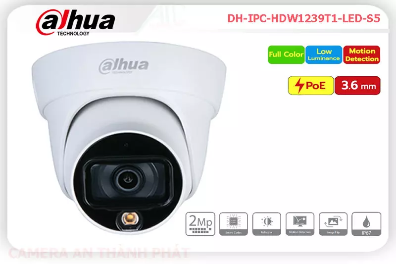 Camera IP dahua DH-IPC-HDW1239T1-LED-S5,DH-IPC-HDW1239T1-LED-S5 Giá rẻ,DH IPC HDW1239T1 LED S5,Chất Lượng