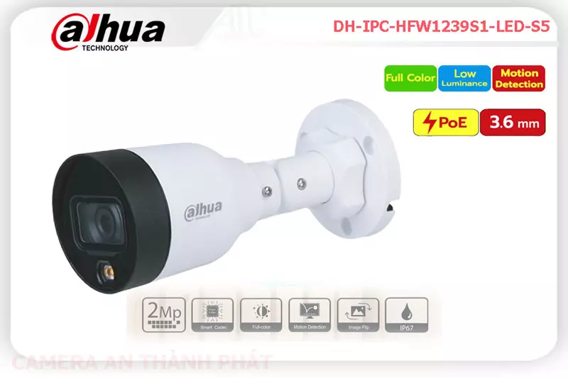 Camera Dahua DH-IPC-HFW1239S1-LED-S5,DH-IPC-HFW1239S1-LED-S5 Giá rẻ,DH IPC HFW1239S1 LED S5,Chất Lượng