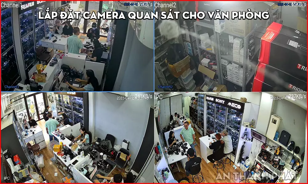 demo camera van phong sieu thị